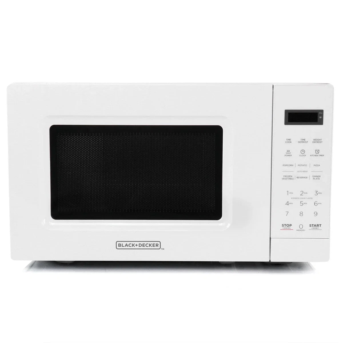 Four à micro-ondes numérique à LED de 0,7 pi³ et 700 W, blanc, avec sécurité enfant