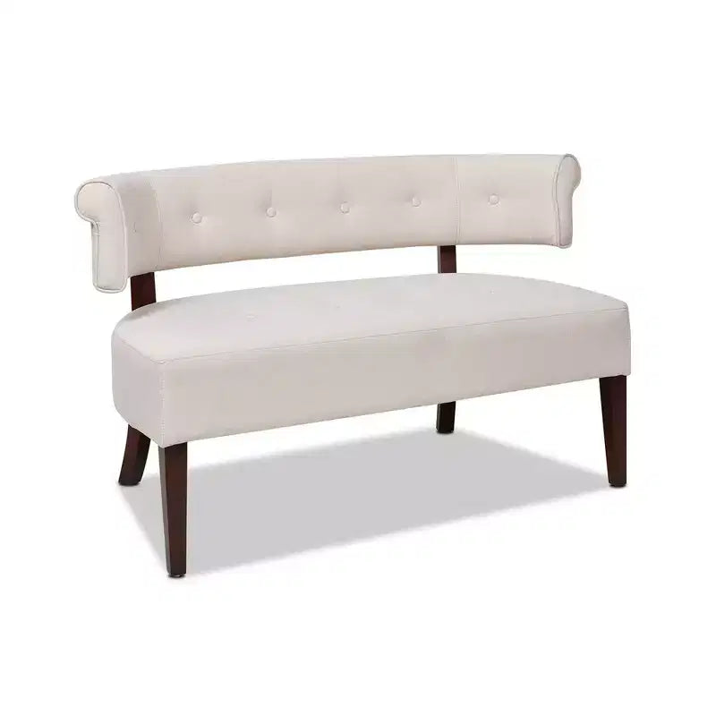 Banc causeuse capitonné avec accoudoirs Jared Jennifer Taylor Home