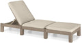 Allibert - Chaise Longue Daytona SL, 22 x 195 x 65 cm, Beige (Cappuccino)