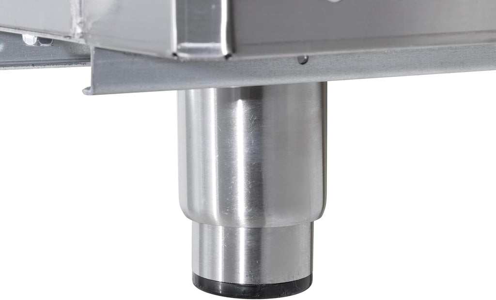 METRO Professional Réfrigérateur pro GRE6600S, Inox, 77.5x72x188.5cm, 380L, Réfrigération par air, 300W, avec serrure, 5 clayettes réglables, argenté