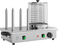 METRO Professional Machine à hot dog avec 4 barres à pain GHM2001, acier inoxydable, plage de température jusqu'à 100 °C, 550 W, argent