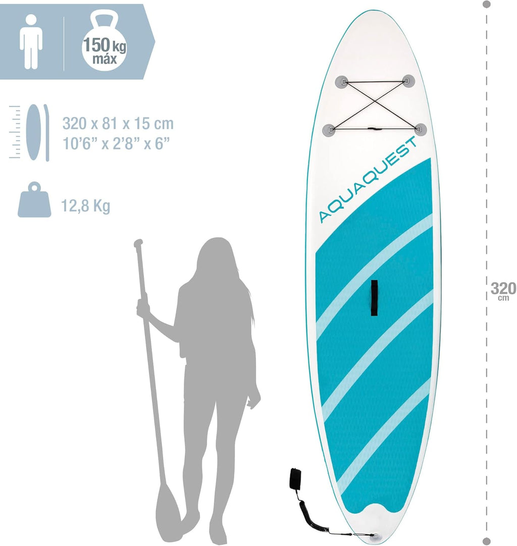 Intex - 68242NP - Paddle Aqua Quest 320 Bleu