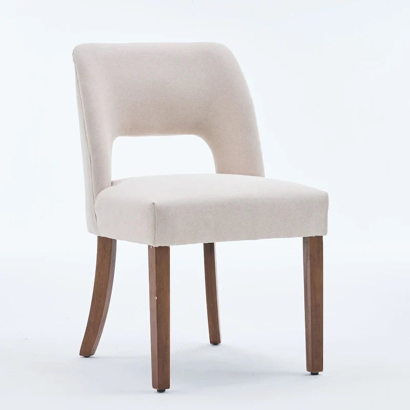 Lot de 4 chaises de salle à manger tapissées de tissu