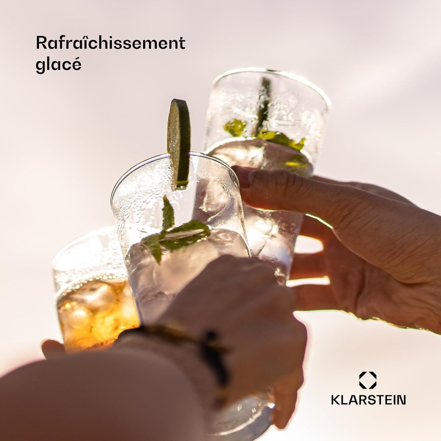 Klarstein Machine a Glacons pour la Maison, Capacité de 1.8L, Fabrique Rapidement Jusqu'à 15kg de Glacons Concassée ou en Balles, Machine à Glaçons, Ice Maker avec Alarme, Machine Facile à Nettoyer