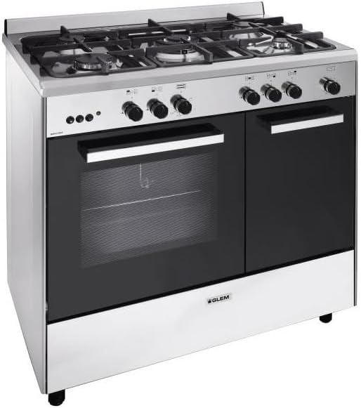 Piano De Cuisson Gaz 66l 5 Feux Inox/noir - GA960PCGIX