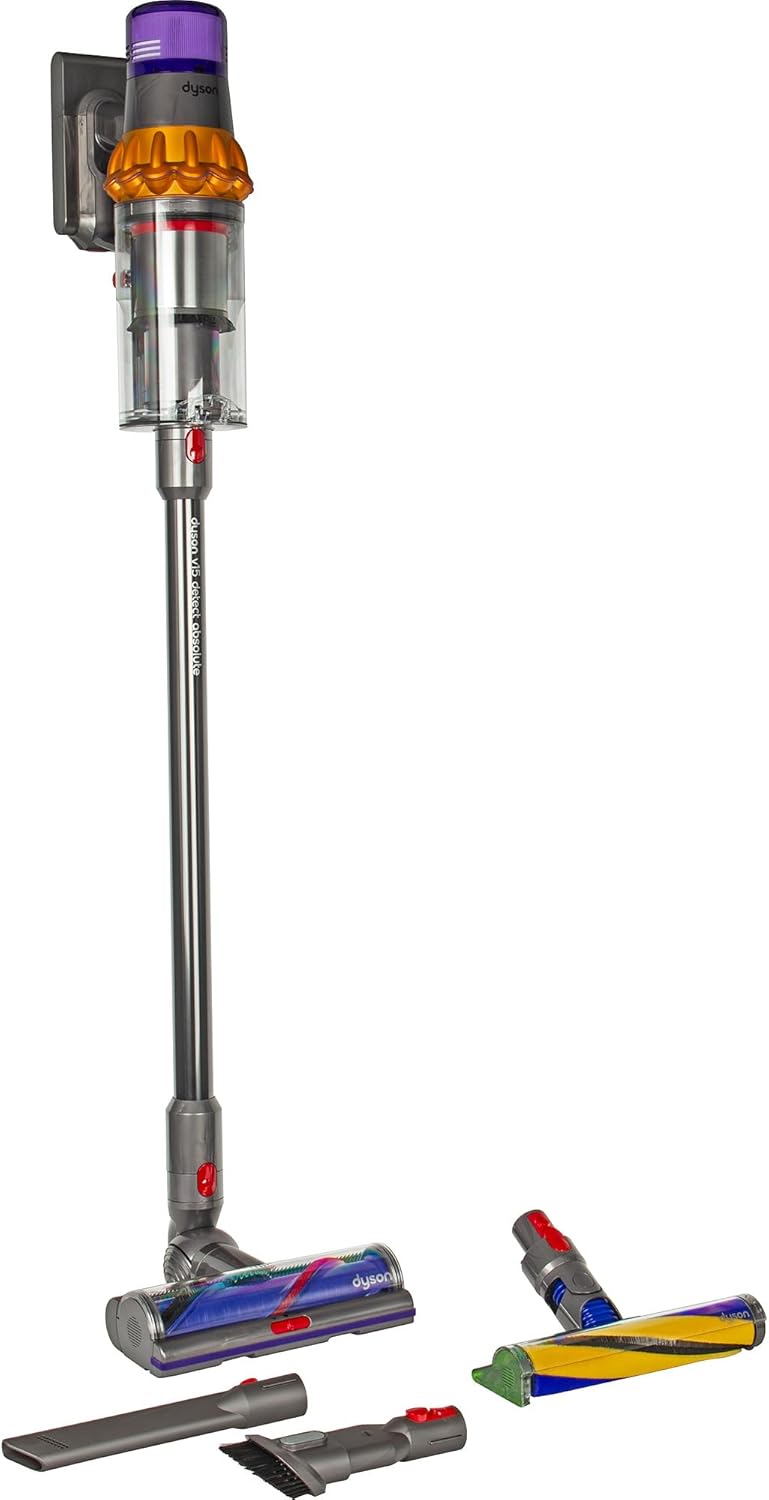 Dyson V15 Detect Absolute - Nickel Satin Gelb/Glanz Nickel