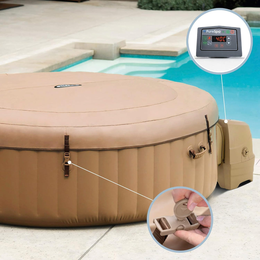 Intex Pure Spa Sahara 4 Places 28426EX Beige
