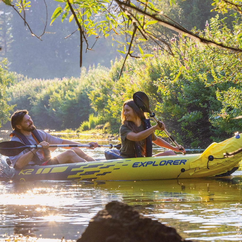 Intex Set Kayak Explorer k2-2 pers (Inclus rames et gonfleur)