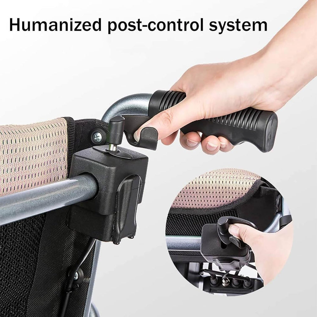 Fauteuil Roulant Electrique Pliable Ultra Leger, Fauteuil Roulant Autopropulsé À Double Fonction Compact Mobility Aid Wheelchairs pour Personnes Âgées Handicapées Mobility Vehicles