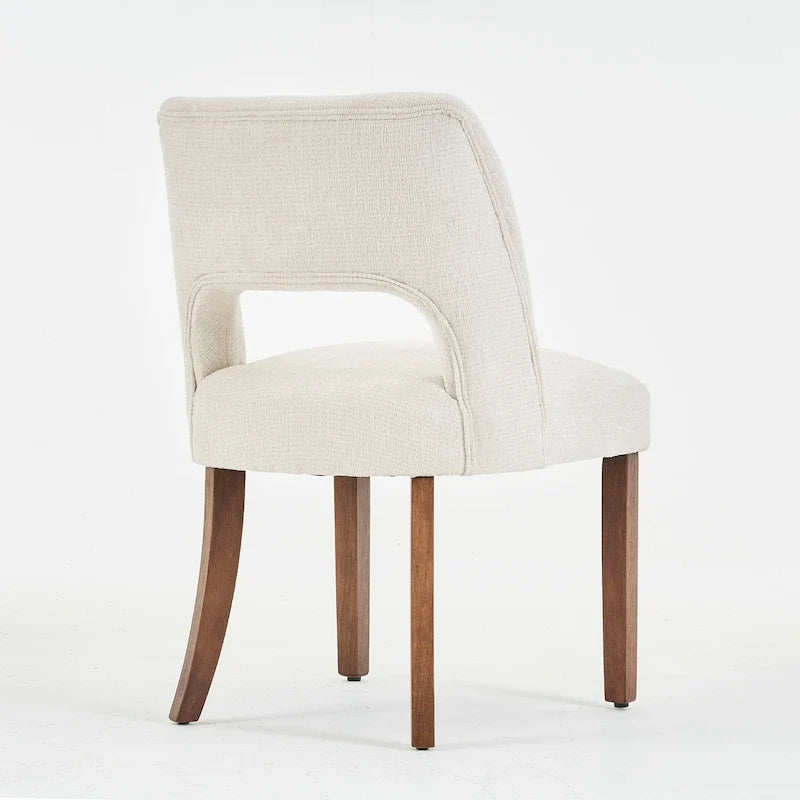 Lot de 4 chaises de salle à manger tapissées de tissu