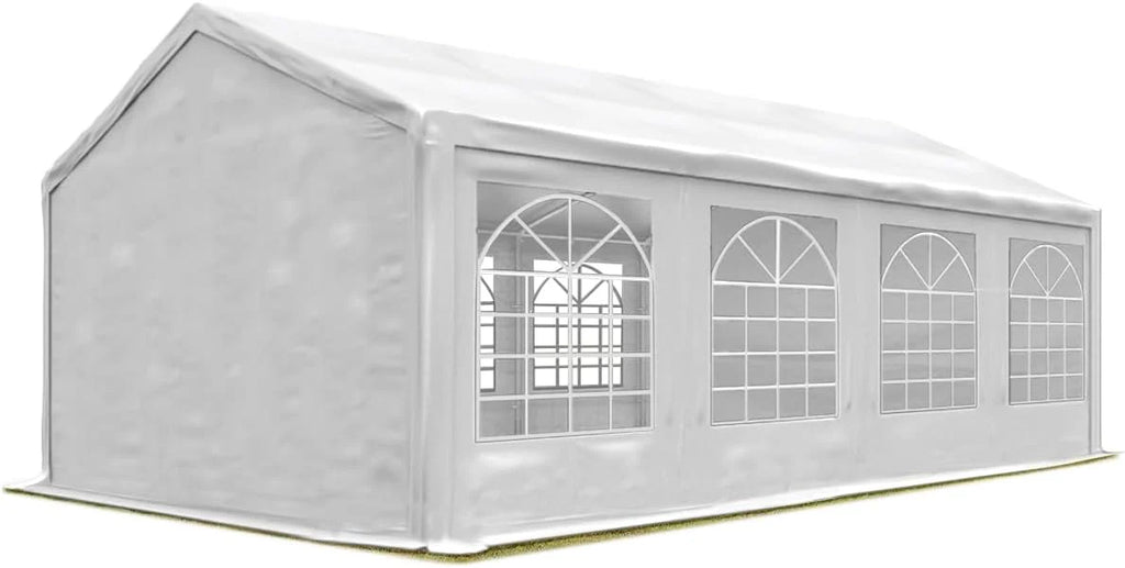Tente réception PVC solide 4x8m, bâche 600N, montage rapide