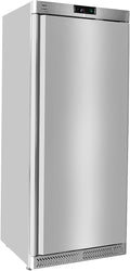 METRO Professional Réfrigérateur pro GRE6600S, Inox, 77.5x72x188.5cm, 380L, Réfrigération par air, 300W, avec serrure, 5 clayettes réglables, argenté