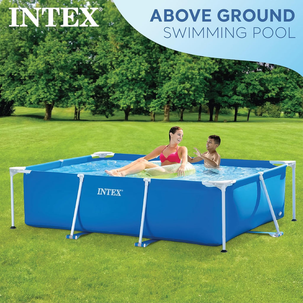 Intex Piscine Metal Frame Junior rectangulaire Tubulaire (l) 2,20 x (l) 1,50 x (h) 0,60m