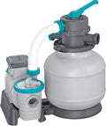 Bestway Pompe de Filtration à Sable pour Piscine Hors Sol 8 327 L - 55,5 cm x 44 cm x 60 cm - Gris/Vert
