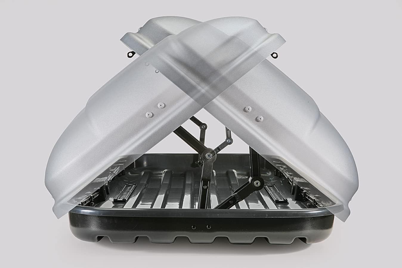 Farad Coffre de Toit Marlin 400L Noir - Double Ouverture Latérale, Homologation TÜV-GS, Garantie 5 Ans - Serrures centralisées sur 3 Points avec clés de sécurité - Résistant aux Rayons UV