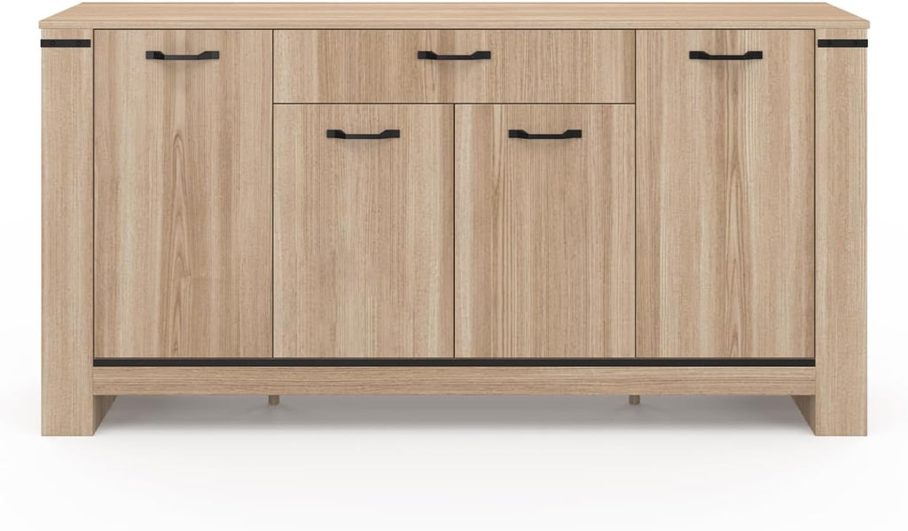 IDMarket - Buffet 160 m Idaho 4 Portes avec tiroir Design Contemporain