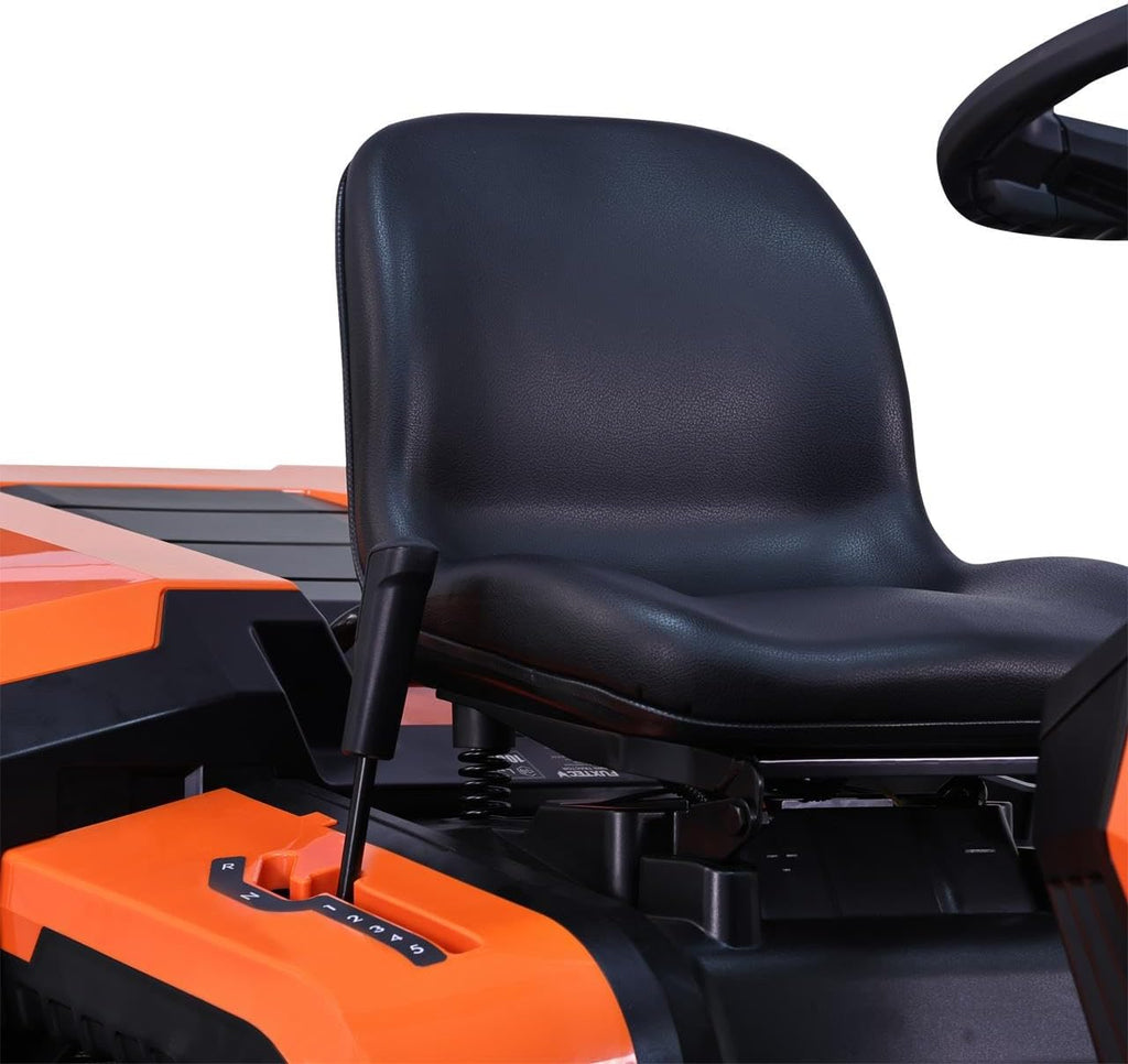 FUXTEC Tondeuse autoportée FX-RMT84M - Tondeuse autoportée à Essence avec Largeur de Coupe 83 cm - Moteur 8,8 KW 432 cm³ - 6 hauteurs réglables - bac 280 L - Marche arrière RMO - boîte Manuelle 5+1