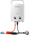 AS132 Chauffe-eau instantané au gaz 5 l - 50 mbar - Chauffe-eau GPL - Pour camping-car, camping, douche, lavage de cheval