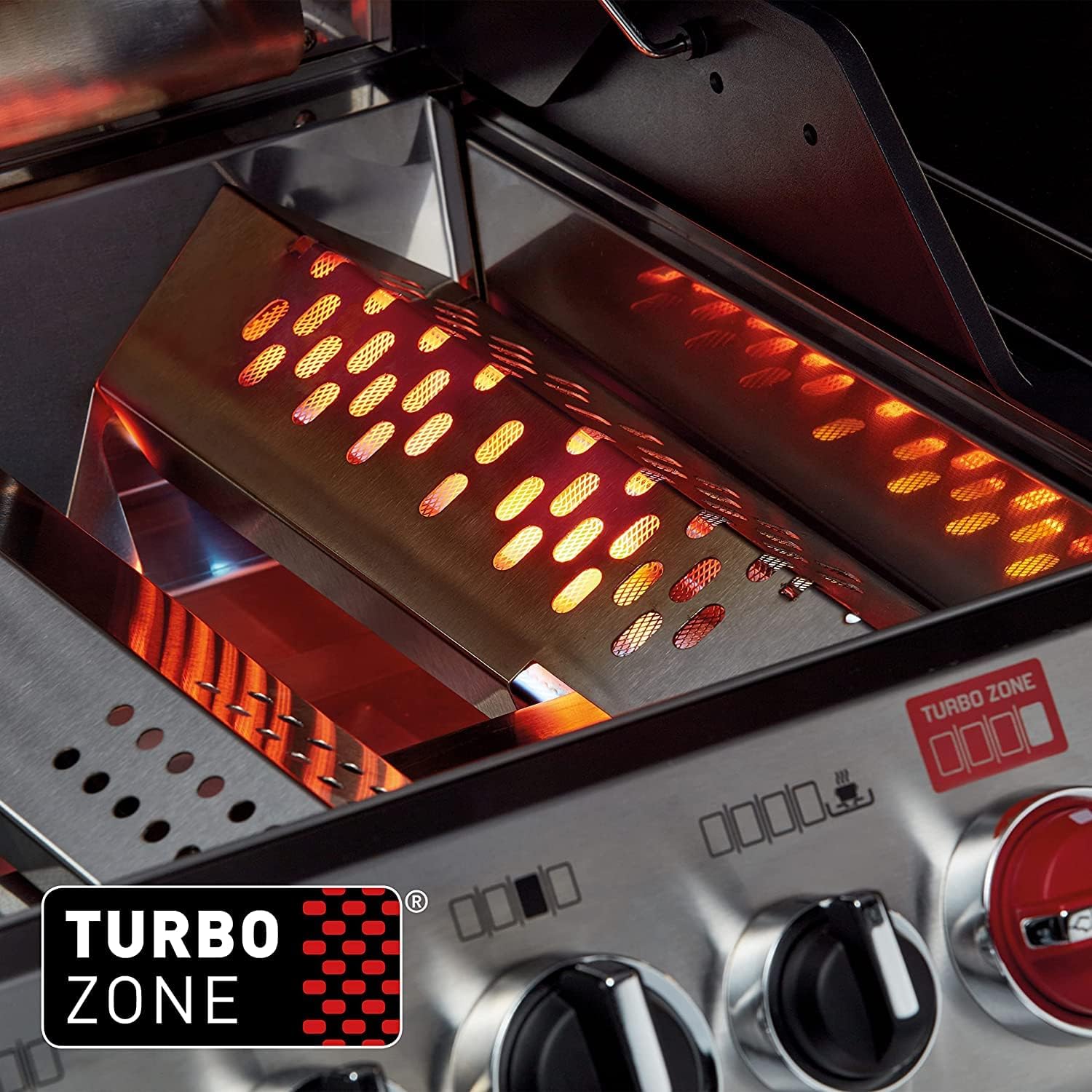 ENDERS - Barbecue Monroe Pro 4 SIK Turbo - 4 brûleurs dont 1 Turbo Zone - 1 brûleur arrière infrarouge - 1 brûleur latéral - Simple Clean - Switch Grid - Jusqu'à 14 convives - 21,1 kW