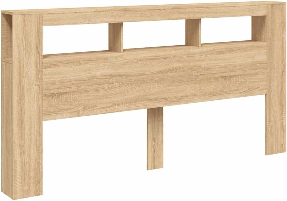 Générique Tête de lit à LED chêne Sonoma 200x18,5x103,5cm Bois ingénierie,Meubles,Lits & Accessoires,Têtes et Pieds de lit,Brun,27.5 KG,837367