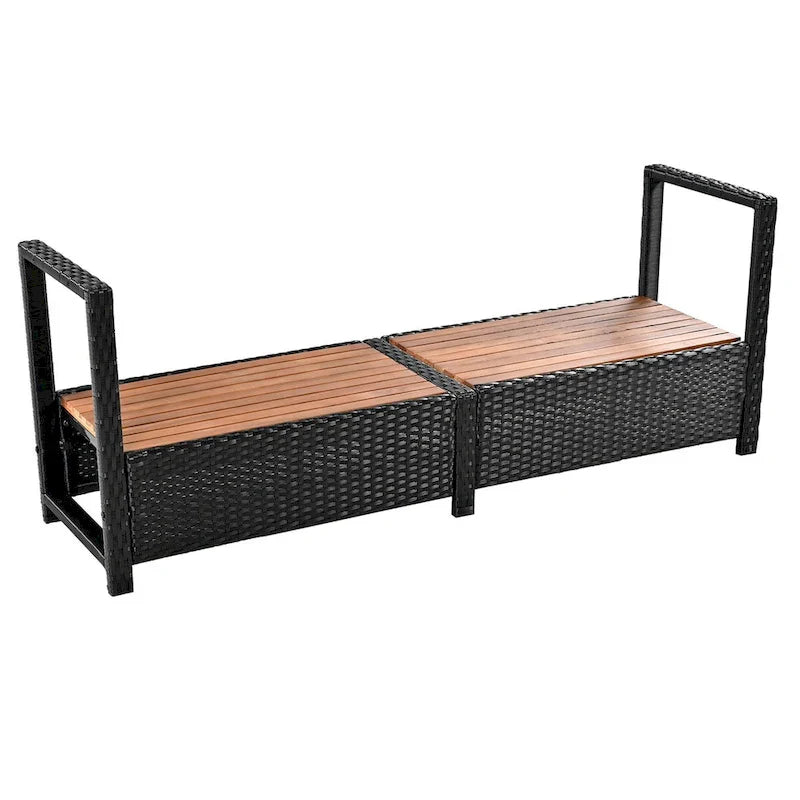 Spa Surround Spa Frame Quadrilateral Outdoor Rattan Sectional Sofa Set