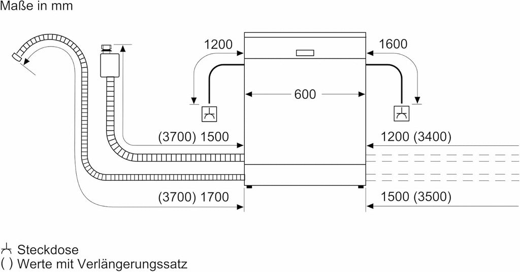 Siemens SN43ES14VE, iQ300 Lave-vaisselle intelligent, lave-vaisselle sous meuble avec tiroir à couverts, 60 cm, ouverture automatique de la porte grâce à AutoOpen dry, particulièrement silencieux avec