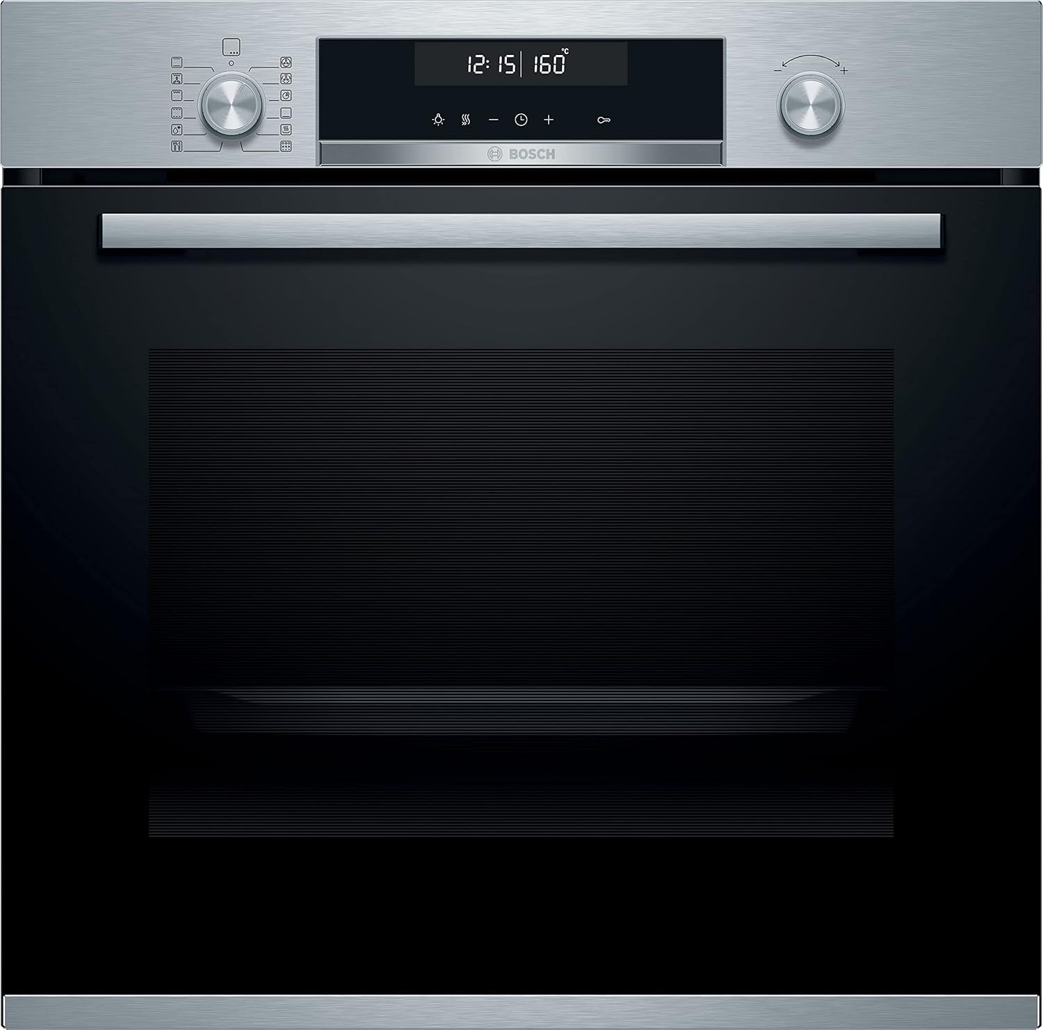 Bosch HBG5780S0 - Série 6, Four encastrable - Multi-fonctions - Pyrolyse - Grande capacité de 71 L - 3600 W - Inox