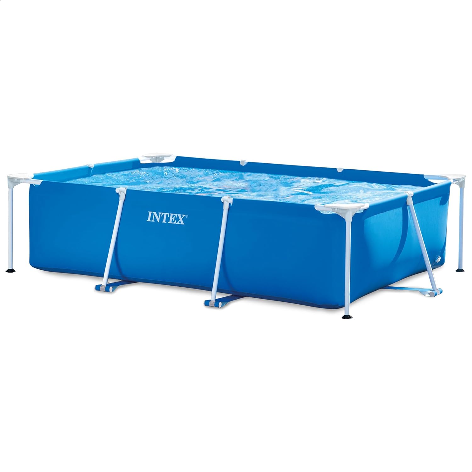 Intex Piscine Metal Frame Junior rectangulaire Tubulaire (l) 2,60 x (l) 1,60 x (h) 0,65m