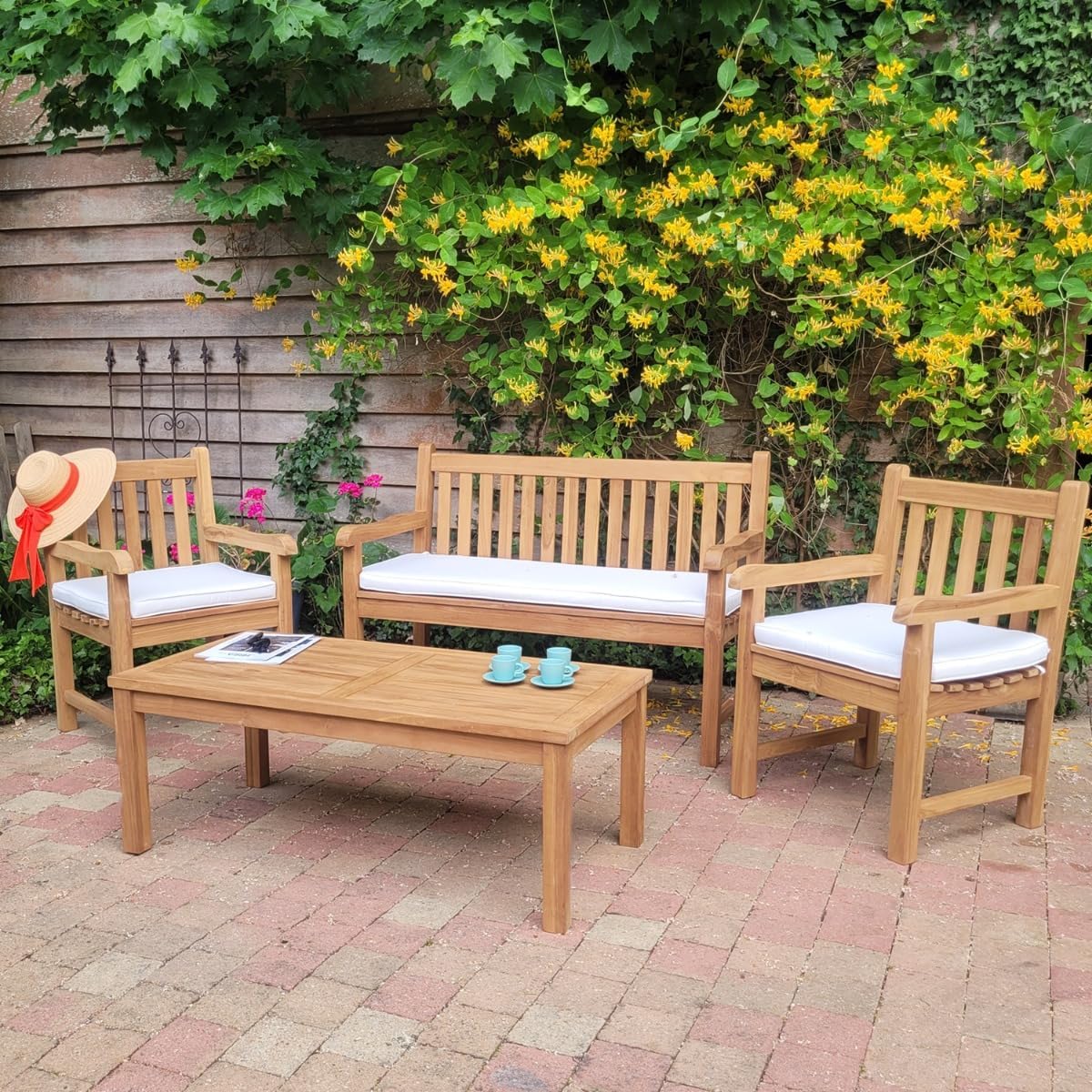 Teck'Attitude Banc en Teck Massif Notting Hill 130 cm